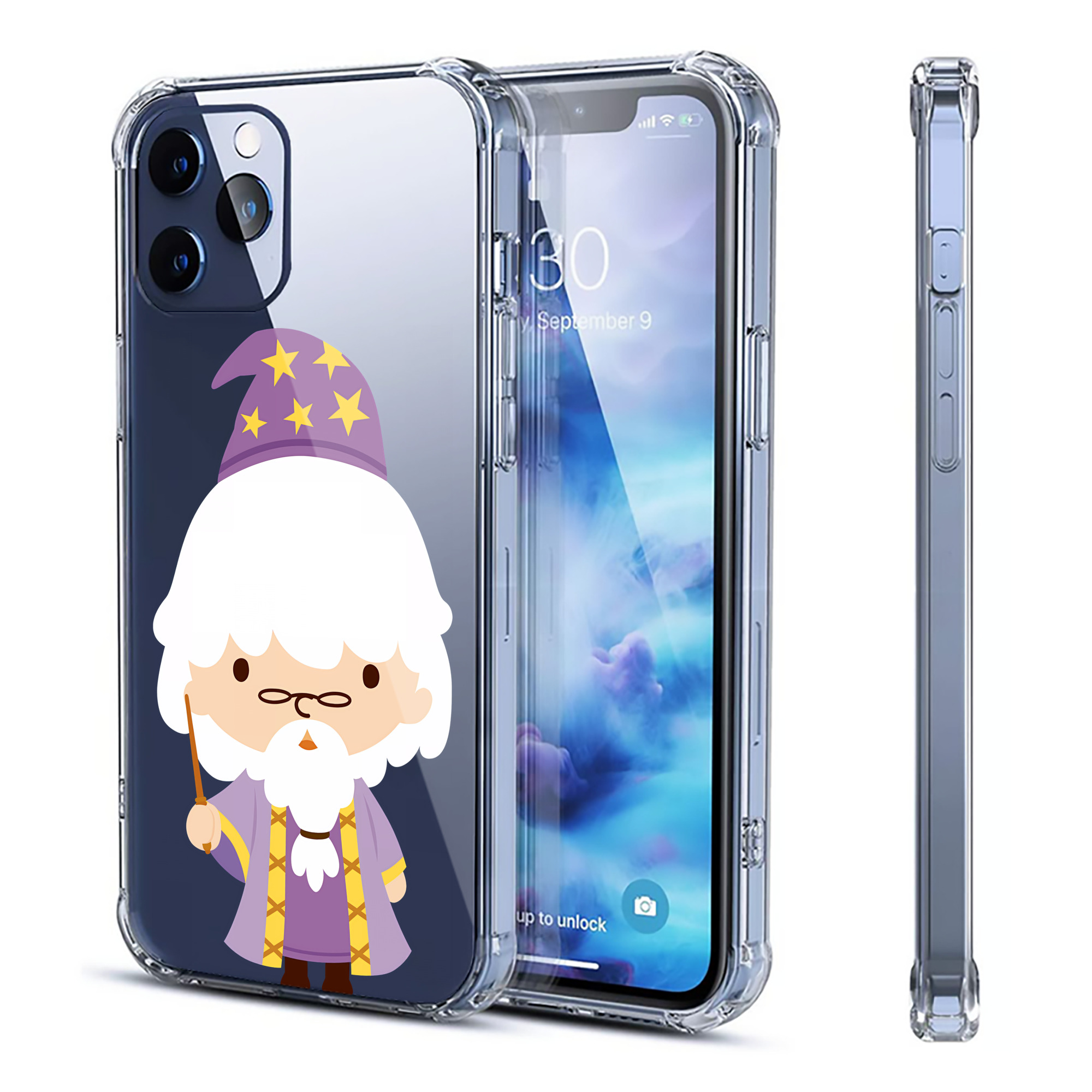 （画像用） Harry Potter ハリー・ポッターシリーズ 【iPhone 12シリーズ対応】透明スマホケース（クリアソフトケース）